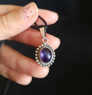 Conjunto de Amatista y Plata de Ley.