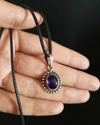 Conjunto de Amatista y Plata de Ley.