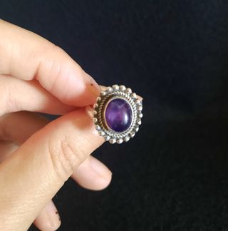 Conjunto de Amatista y Plata de Ley.