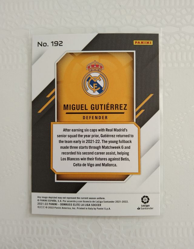 REAL MADRID PANINI DONRUSS ÉLITE LA LIGA 2021-22 