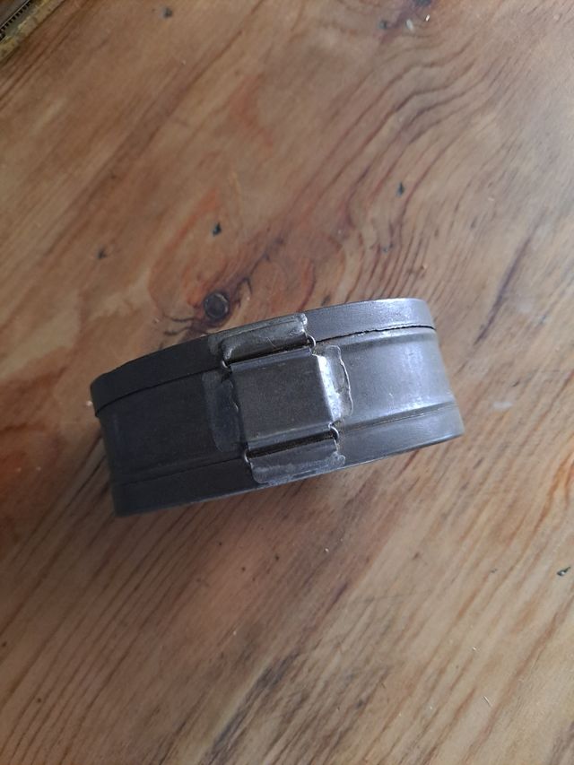 Scatola doppia in metallo/Scatola doppia in metallo antica