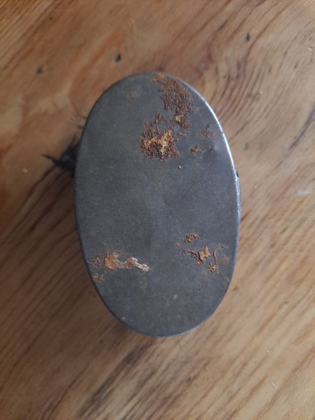 Scatola doppia in metallo/Scatola doppia in metallo antica