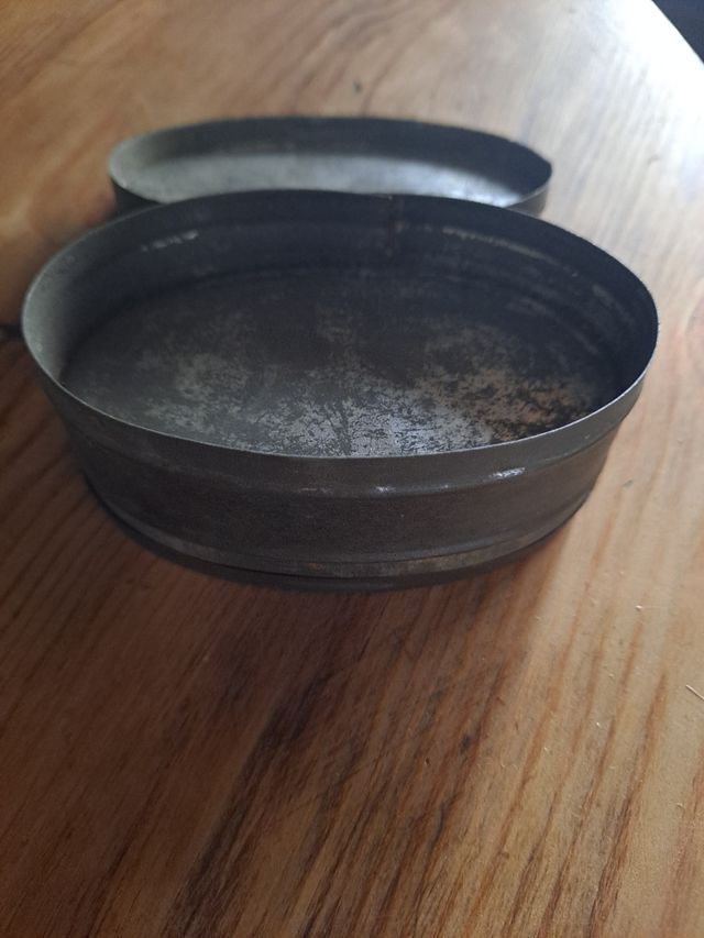 Scatola doppia in metallo/Scatola doppia in metallo antica