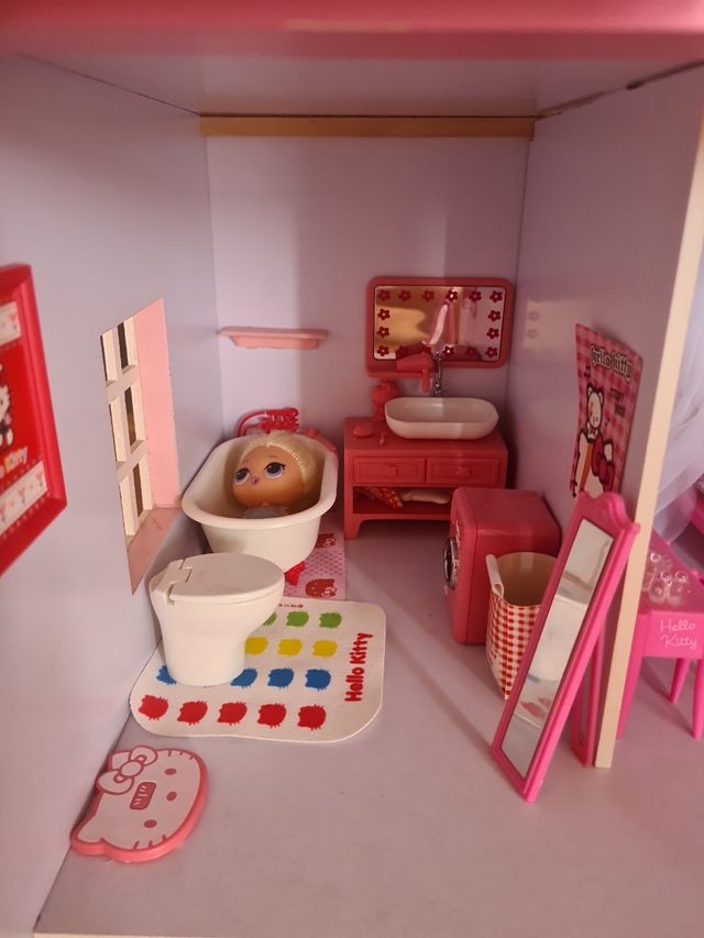 casita muñeca con mobiliario incluido