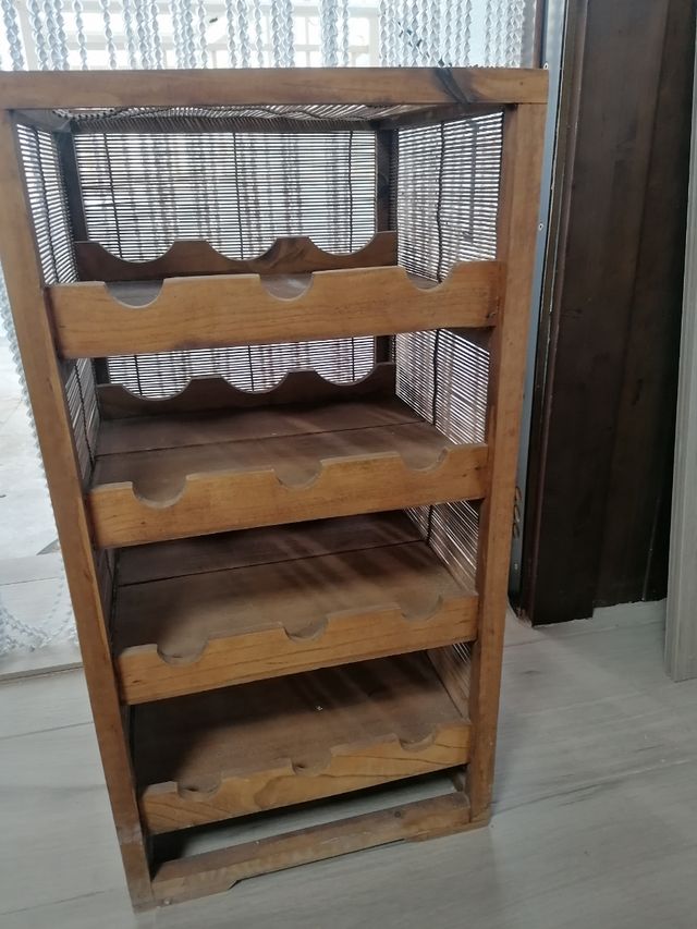 mueble para vinos rústico