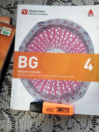 Libro Biología y geología 4 de la ESO