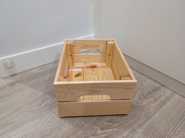 Caja almacenaje madera