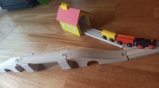 Juego básico tren madera Ikea