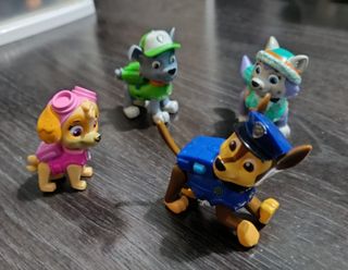 4 muñecos Patrulla Canina