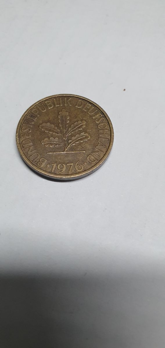 Monedas de 50-10 y 1 pfennig República alemana