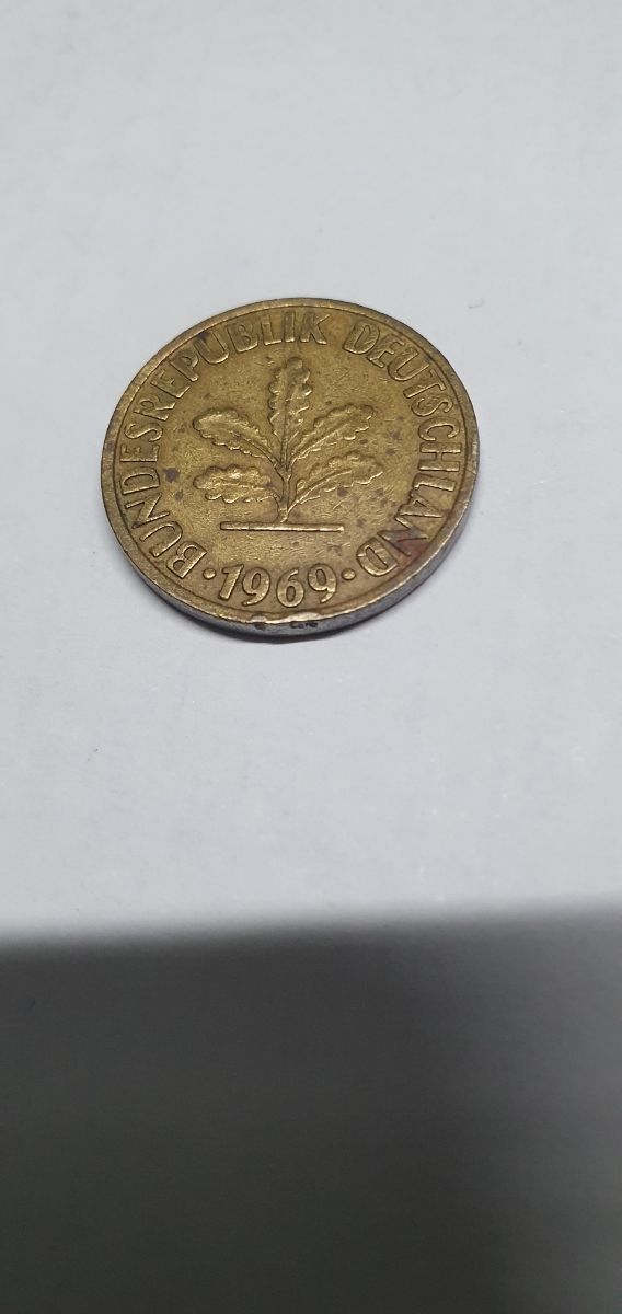 Monedas de 50-10 y 1 pfennig República alemana