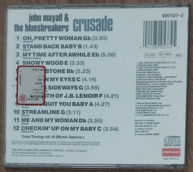 John Mayall-Crusade 1987