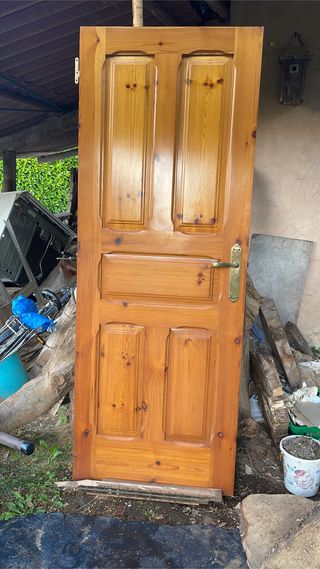 2 Puertas pino macizo 192 x72 x 3.5