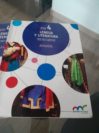 Libro 4°ESO  lengua y literatura anaya 