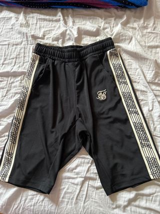 Bermuda Siksilk negra y blanca 