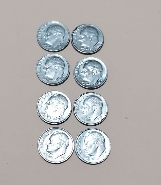 Monedas One Dime. 1996