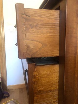 DORMITORIO MATRIMONIO EN MADERA DE CEREZO