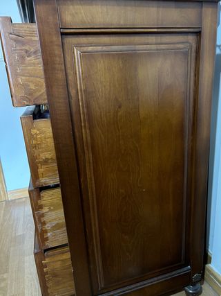 DORMITORIO MATRIMONIO EN MADERA DE CEREZO