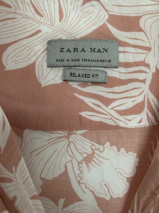 Camisa verano Zara Man