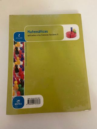 libro matematicas sociales 2 bachillerato editex