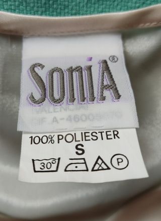 Camisón dos piezas, talla S, Sonia 