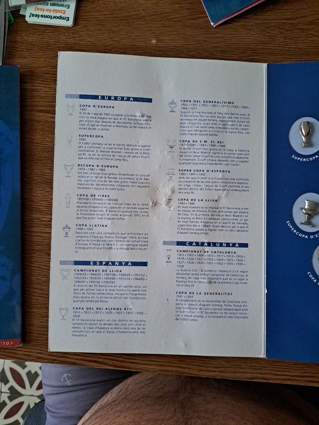 Collezione spille «Les Copes del Barça»