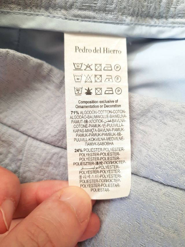 Pantalones azules de Pedro del Hierro