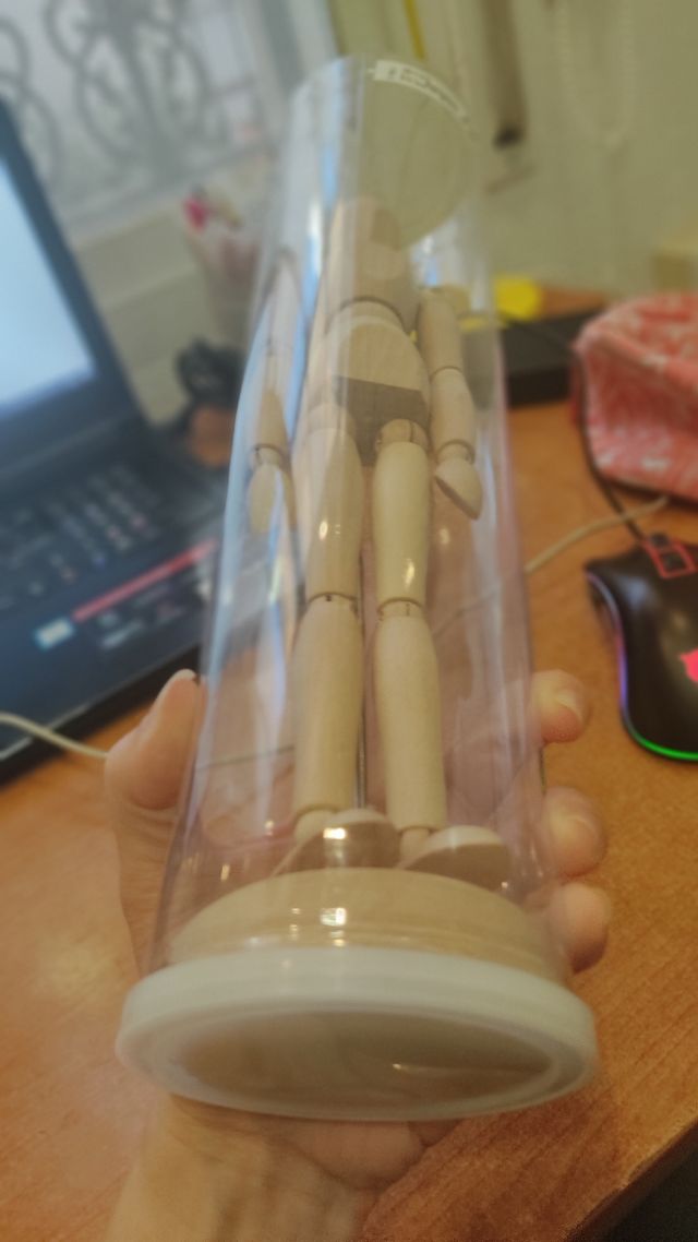 Muñeco de madera maniquí poses IKEA