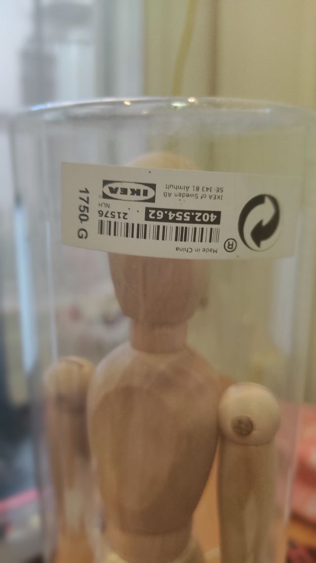 Muñeco de madera maniquí poses IKEA