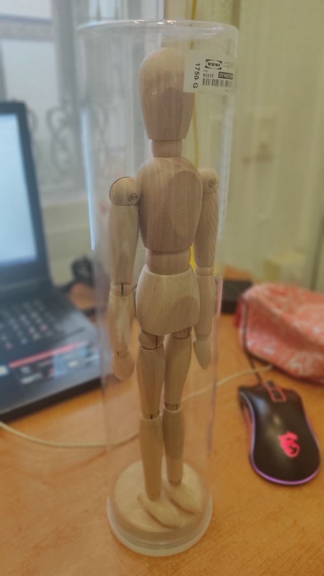 Muñeco de madera maniquí poses IKEA