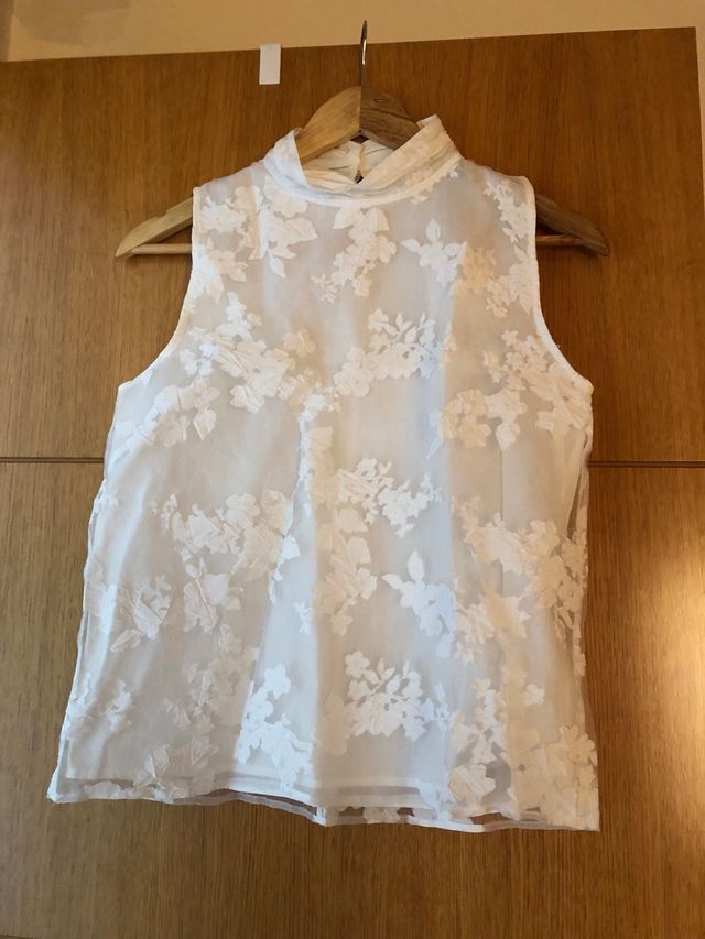 Blusa blanca nueva de Zara