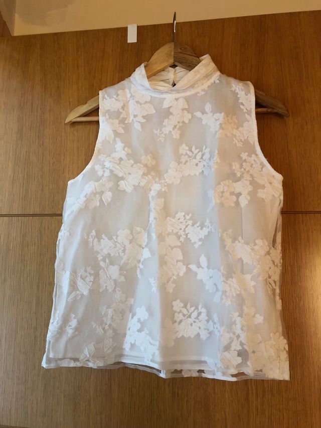 Blusa blanca nueva de Zara