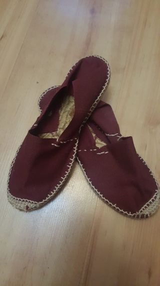 Alpargatas hechas a mano diferentes colores