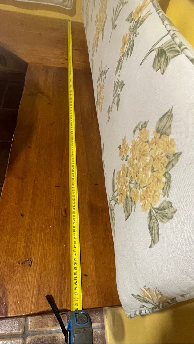 Banco madera con respaldo 162cm 127cm