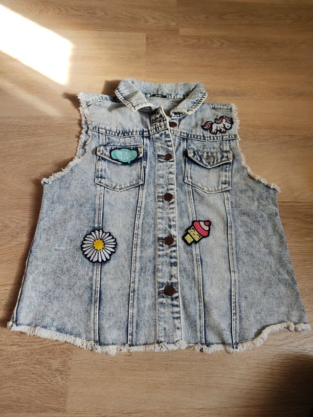 Gilet Jeans Smanicato