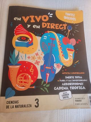 3 Libros Ciencias Naturaleza 3° prima Edelvives