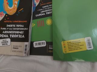 3 Libros Ciencias Naturaleza 3° prima Edelvives