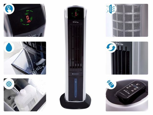 CLIMATIZADOR EVAPORATIVO ELECTRÓNICO CON IONIZADOR