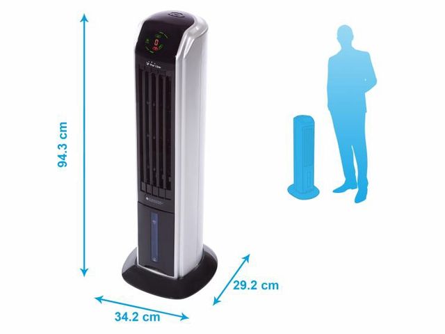 CLIMATIZADOR EVAPORATIVO ELECTRÓNICO CON IONIZADOR
