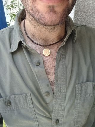 Colgante Pandereta oro