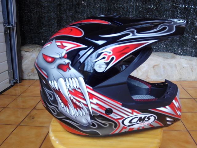 CASCO CMS XR-7 MUTANT ROJO + Gafas MX-FORCE