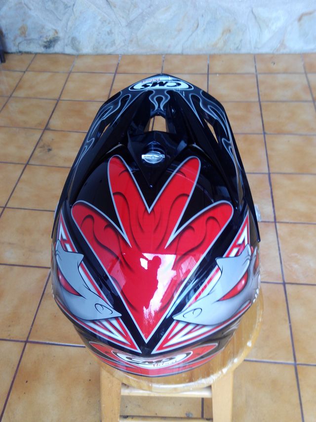 CASCO CMS XR-7 MUTANT ROJO + Gafas MX-FORCE