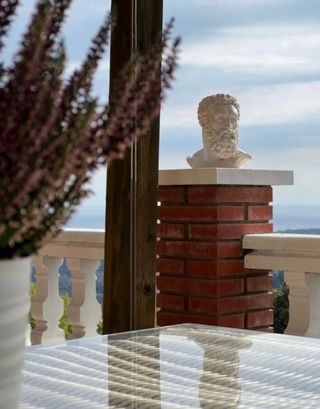 Escultura/ florero/ Maceta Hércules