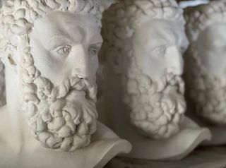 Escultura/ florero/ Maceta Hércules