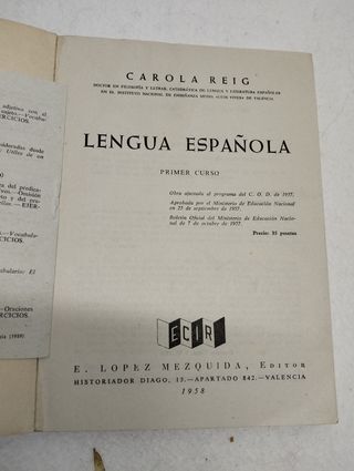 Antiguos libros escolares 