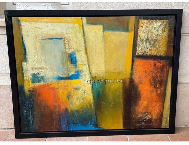 Gran cuadro  pintado a mano  firma "Fabrizio"