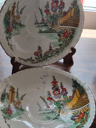 Porcelana Inglesa Phoenix China 3 platos y Cuenco