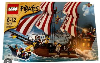 Lego Piratas: barco + isla tesoro + fuerte