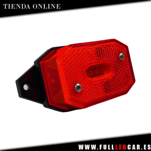 GALIBOS LED CUADRADO COLOR ROJO 12V 24V HOMOLOGADO