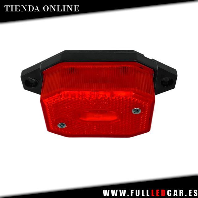 GALIBOS LED CUADRADO COLOR ROJO 12V 24V HOMOLOGADO